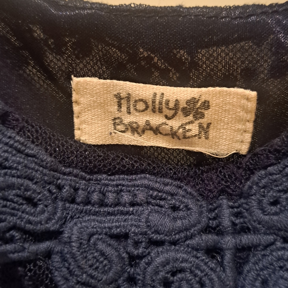 027- Molly Bracken Navy Lace Dress - Picture 2 of 7